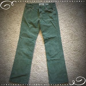 Retro green old navy corduroy pants.